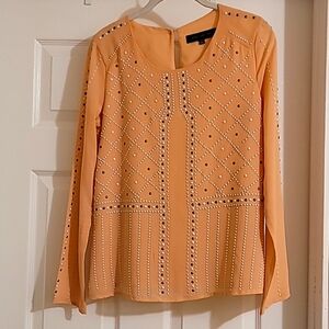 S English Rose Pearl Bead Blouse